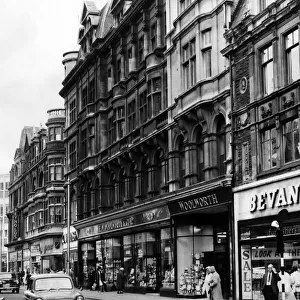F. W. Woolworth & Co LTD, Commercial Street, Newport. Gwent, Wales. 28th August 1962