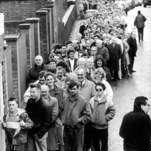 FA Cup fever gripped St Andrews today as blues fans queued for tickets for FA Cup fever gripped St Andrews today as blues fans queued for tickets for