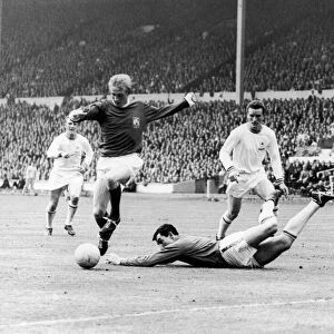 FA Cup Final 1963 Manchester United v Leicester City. Denis Law beats Gordon Banks