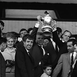 FA Cup Final 1964 some of the West Ham team In the Stand at Upton Park as Bobby