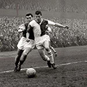 FA Cup Quarter Final Burnley v Blackburn Rovers March 1960 Action during the match