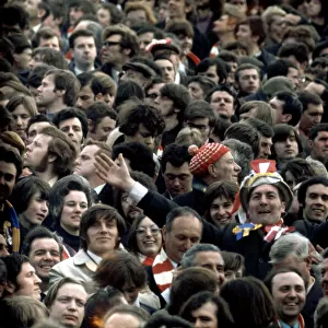 FA Cup. Stoke City 2 v. Arsenal 2. 27th March 1971