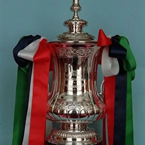 FA cup trohy with ribbons 1992 FA Cup trophy which was the third cup to be used