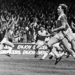 FAa Cup Semi Fiinal at Villa Park. Everton 2 v Sheffield Wednesday 1 after extra FAa Cup Semi Fiinal at Villa Park. Everton 2 v Sheffield Wednesday 1 after extra