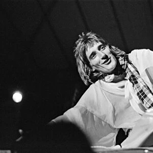The Faces, featuring Rod Stewart perform at The Reading Festival on Saturday 25th August