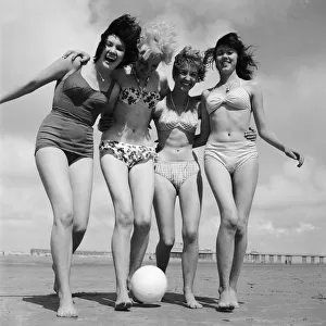 Four factory girls from Sutton in Ashfield, Nottinghamshire