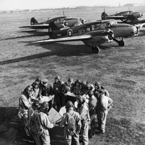 Avro Anson FAF Pilots Study Print 1939 Avro Anson FAF Pilots Study Print 1939