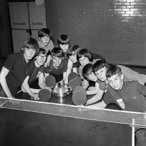 Fairfield table tennis team. Circa 1971 Fairfield table tennis team. Circa 1971