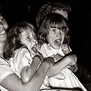 Fairground Rides - The Ghost Train - April 1954 Frightened children screaming as