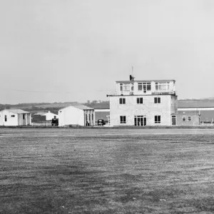 Fairwood Airport. A view from the main runway of the terminal buildings