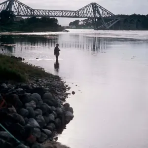 Falls of Lora Connell Bridge Scotland circa 1985