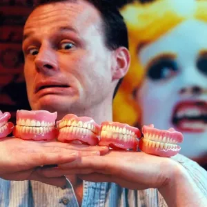 False teeth which will be used in the Threepenny Operat at Newcastle Play House on March False teeth which will be used in the Threepenny Operat at Newcastle Play House on March