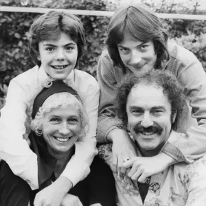 Print of Family Joy, Jimmy Greaves with his ex-wife Irene and children