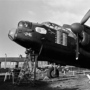 The famous Avro Lancaster Bomber pictured at Blackpool. 19th November 1971