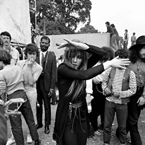 fan at The Rolling Stones free concert in Londons Hyde Park on 5 July 1969