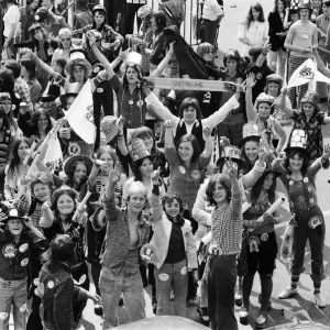 Fans of pop group Slade get ready for the invasion of Earls Court tonight where the group Fans of pop group Slade get ready for the invasion of Earls Court tonight where the group