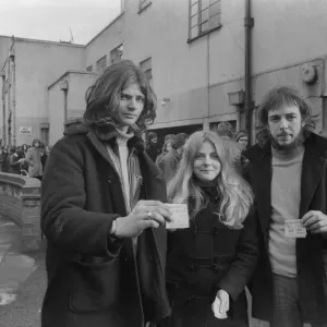 Fans queue to buy concert tickets at Coventry Theatre where The Rolling Stones will be