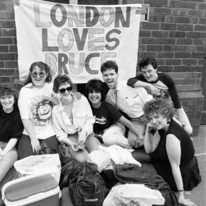 Fans queue outside football ground ahead of Bruce Springsteen Concert at Villa Park