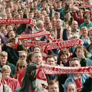 Fans during the Wolverhampton Wanderers v Middlesbrough match