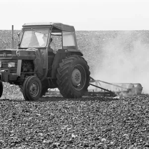 Farmer Tony Mence with the dried up problems he faces on his land at Pershore during Farmer Tony Mence with the dried up problems he faces on his land at Pershore during