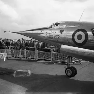 Farnborough Air Show 1956 Fairey Delta 2 Jet Fighter Print Farnborough Air Show 1956 Fairey Delta 2 Jet Fighter Print