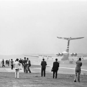 Farnborough air-show VC10 on runway. September 1962