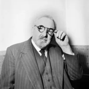 Fashion 1953. Man wearing spectacles. May 1953 D2902