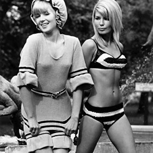 Fashion 1960 s. Grannys swimsuit surfaces again. In grandmas day
