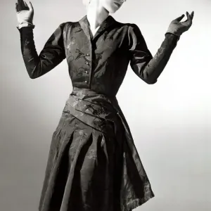 Fashion - Afternoon Dress - 1940s A Black afternoon dress by Bainca mosca Fashion - Afternoon Dress - 1940s A Black afternoon dress by Bainca mosca