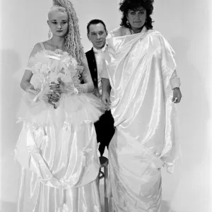 Fashion from comedian Dawn French. Dawn is doing her own thing with a wedding dress Fashion from comedian Dawn French. Dawn is doing her own thing with a wedding dress