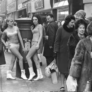 Oxford Street Fashion Print, 1965