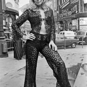 Unisex Fashion Print from Piccadilly Circus, London, April 1969 Unisex Fashion Print from Piccadilly Circus, London, April 1969
