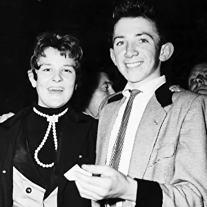 Fashion Teddy Boys George Lamont with his girlfriend Edna Hockridge in Aberdeen