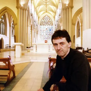 Father Brendan Curley at Salford Cathedral Print 1990 Father Brendan Curley at Salford Cathedral Print 1990