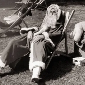 Father Christmas August 1970 Chralie Cox Merchandise manager for Sello Tape Limited Father Christmas August 1970 Chralie Cox Merchandise manager for Sello Tape Limited