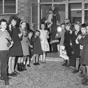 Father Christmas seen here arriving in Woodley 18th November 1966 Father Christmas seen here arriving in Woodley 18th November 1966