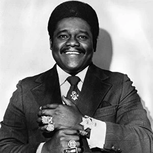 Fats Domino Rock and Roll singer on tour of Britain 1973