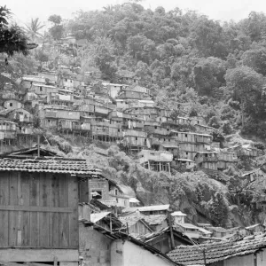 Favela, Rio de Janeiro, Brazil, 24th October 1968. Our picture shows Favela, Rio de Janeiro, Brazil, 24th October 1968. Our picture shows