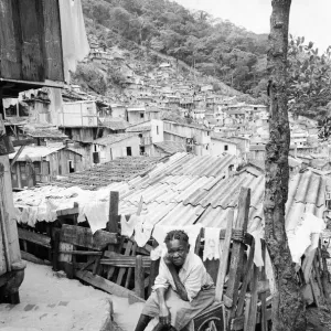 Favela, Rio de Janeiro, Brazil, 24th October 1968. Our picture shows Favela, Rio de Janeiro, Brazil, 24th October 1968. Our picture shows