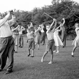 The favourite game amongst the children of Westerhope, Northumberland