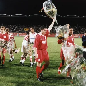 Print of FC Sion v Liverpool UEFA European Cup Winners Cup match
