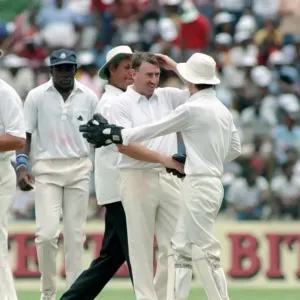 February 1990 90-1082-051 International Test Match Cricket. West Indies vs England