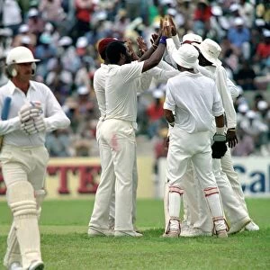 February 1990 90-1082-074 International Test Match Cricket. West Indies vs England