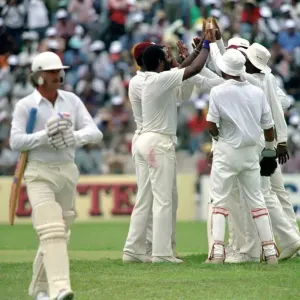 February 1990 90-1082-074 International Test Match Cricket. West Indies vs England