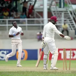February 1990 90-1082-082 International Test Match Cricket. West Indies vs England