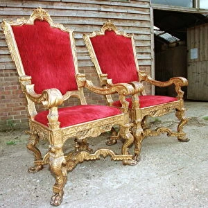Fee £250 Per Image Wedding Throne Chairs July 1999 which were