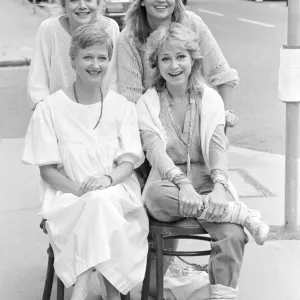 Print of Felicity Kendal and Polly Adams leaving The Real Thing, July 1982 Print of Felicity Kendal and Polly Adams leaving The Real Thing, July 1982