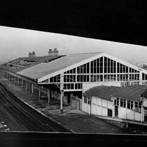Felling Railway Station before the buildings were demolished on 3rd February 1971