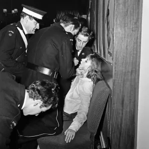 Rolling Stones Concert Fainting Fan Print 1964