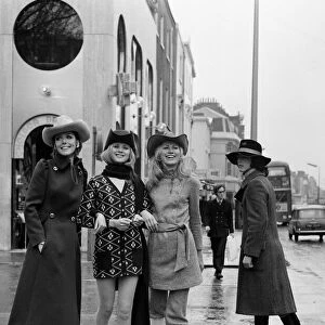 Female fashions for export being modelled on the Kings Road, Chelsea, London